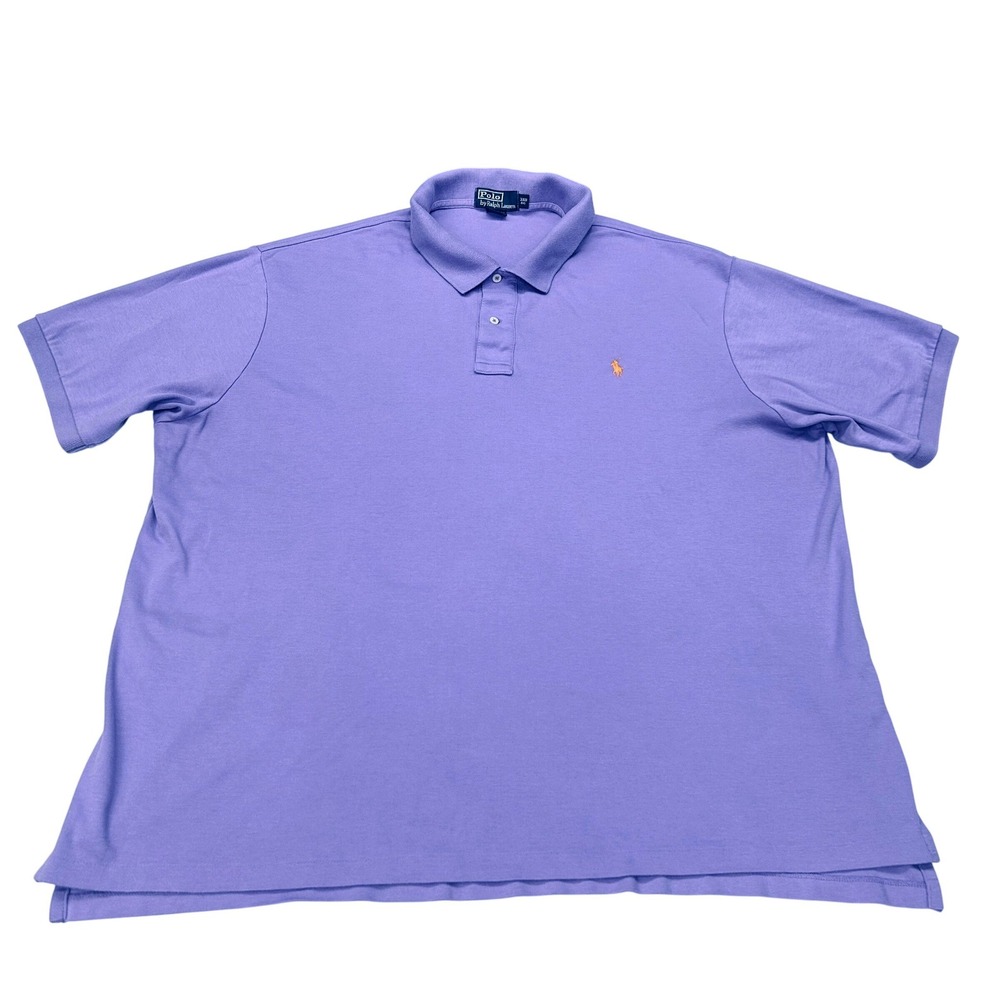 Polo Ralph Lauren Polo Shirt Mens 3XB Big Purple Short Sleeve Preppy Golf Bright - Picture 2 of 9